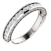 14k White Gold 1/2 ctw. Round Diamond Anniversary Band, Size 7