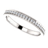 Platinum 1/8 CTW Diamond Anniversary Band , Size 7