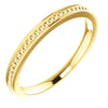 14k Yellow Gold Stackable Bead Ring, Size 5