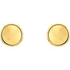 14k Yellow Gold Concave Earrings