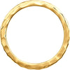 14k Yellow Gold 1.8mm Hammered Stackable Ring Size 7