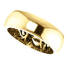 14k Yellow Gold 6mm Paisley Design Band Size 7