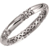 14K White Gold Sculptural-Inspired Ring (Size 6)