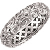 14K White Gold Sculptural-Inspired Ring (Size 6)