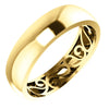 14k Yellow Gold 6mm Wedding Band for Men, Size 10.5