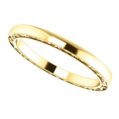 14k Yellow Gold Band, Size 7