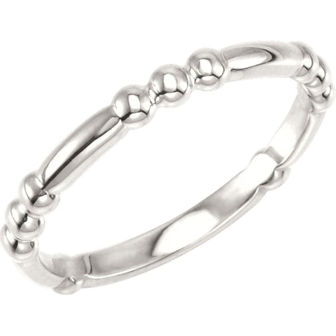 Sterling Silver Stackable Ring, Size 7