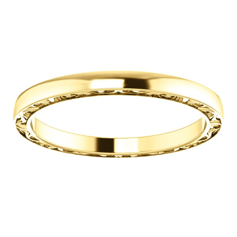 14k Yellow Gold Band, Size 7