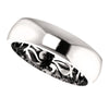 Platinum 6mm Paisley Design Band Size 10