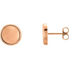 Concave Earrings in 14K Rose Gold