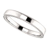 14k White Gold 3mm Band Size 9.5