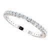 14k White Gold 1/2 CTW Diamond Eternity Band Size 7