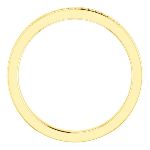 14k Yellow Gold Stackable Bead Ring Size 5