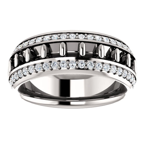 14k White Gold 1 3/4 CTW Diamond Eternity Band, Size 7