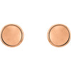 14k Rose Gold Concave Earrings