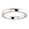 14k White Gold 3mm Band Size 9.5