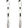 Sterling Silver 15mm Endless Hoop Tube Earrings