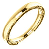 14k Yellow Gold 2.5mm Design Band, Size 7