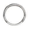 14k White Gold Rope Ring, Size 7