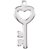 Petite Key Dangle in Sterling Silver