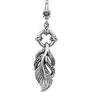 Sterling Silver Feather Charm