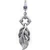 36.00x13.00 mm Wing Charm in Sterling Silver