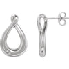 Pair of 0.015 CTTW Diamond Earrings in Sterling Silver