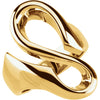 Metal Fashion Ring in 14k Yellow Gold ( Size 6 )