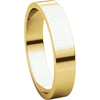 10k Yellow Gold 4mm Flat Band, Size 4