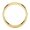 14k Yellow Gold 6mm Flat Band, Size 4