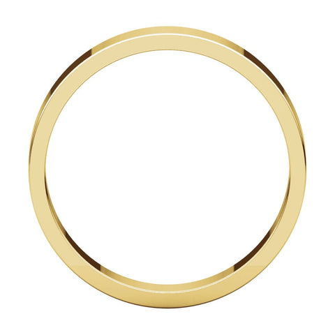 10k Yellow Gold 4mm Flat Band, Size 4