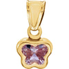 14K Yellow Gold June CZ Birthstone Pendant