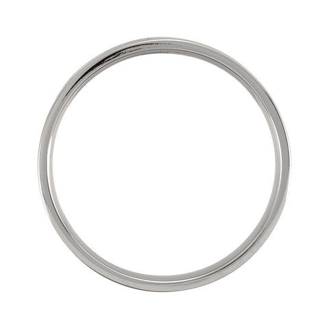 Titanium 4mm Flat Polished Band Size 9