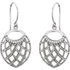 14k White Gold .06 CTW Diamond Earrings