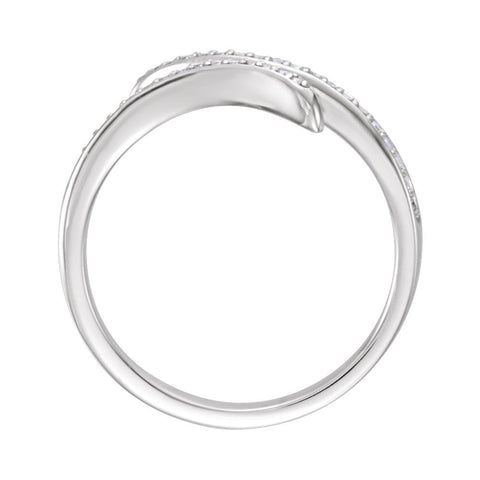 Platinum 1/6 CTW Diamond Ring, Size 7