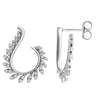 14k White Gold 1/2 ctw. Diamond Earrings