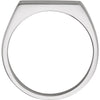 Sterling Silver 15x11mm Men's Signet Ring, Size 11