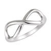 14K White Gold Infinity Ring Size 7