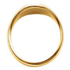 14k Yellow Gold 13.25x10.75mm Men's Signet Ring , Size 11