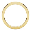 14k Yellow Gold 3mm Flat Comfort Fit Band, Size 8.5