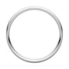 14k White Gold 4mm Light Comfort Fit Milgrain Band , Size 7.5