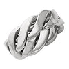 Hand-Woven 6.5mm Band in 14K White Gold (Size 10)