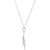 Sterling Silver Fight Against Cancer CZ 18" Necklace