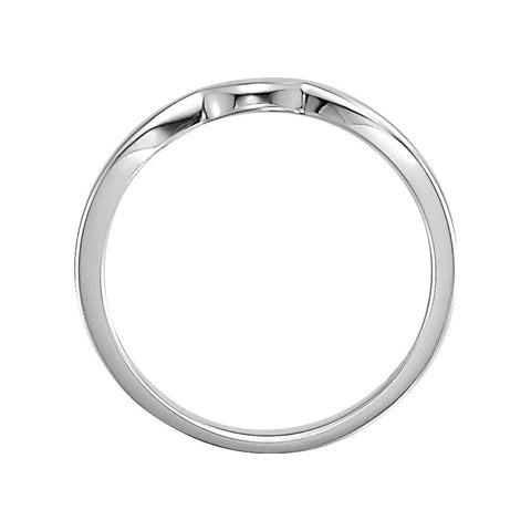 14k White Gold #3 Band for Tulipset® Ring, Size 6