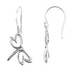 Sterling Silver Petite Dragonfly Earrings