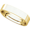 14k Yellow Gold 4mm Square Comfort Fit Band, Size 5