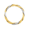 14K Yellow & White 4.5mm Hand Woven Band Size 9