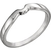 Elegant and Stylish Band for Tulip Set Solitaire in 14K White Gold ( Size 6 ), 100% Satisfaction Guaranteed.