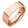 06.00 mm Square Comfort-Fit Wedding Band Ring in 14k Rose Gold (Size 10 )