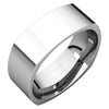 14k White Gold 7mm Square Comfort-Fit Wedding Band for Men, Size 11